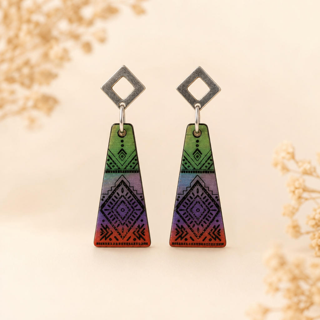 Pendientes trapecio geométrico